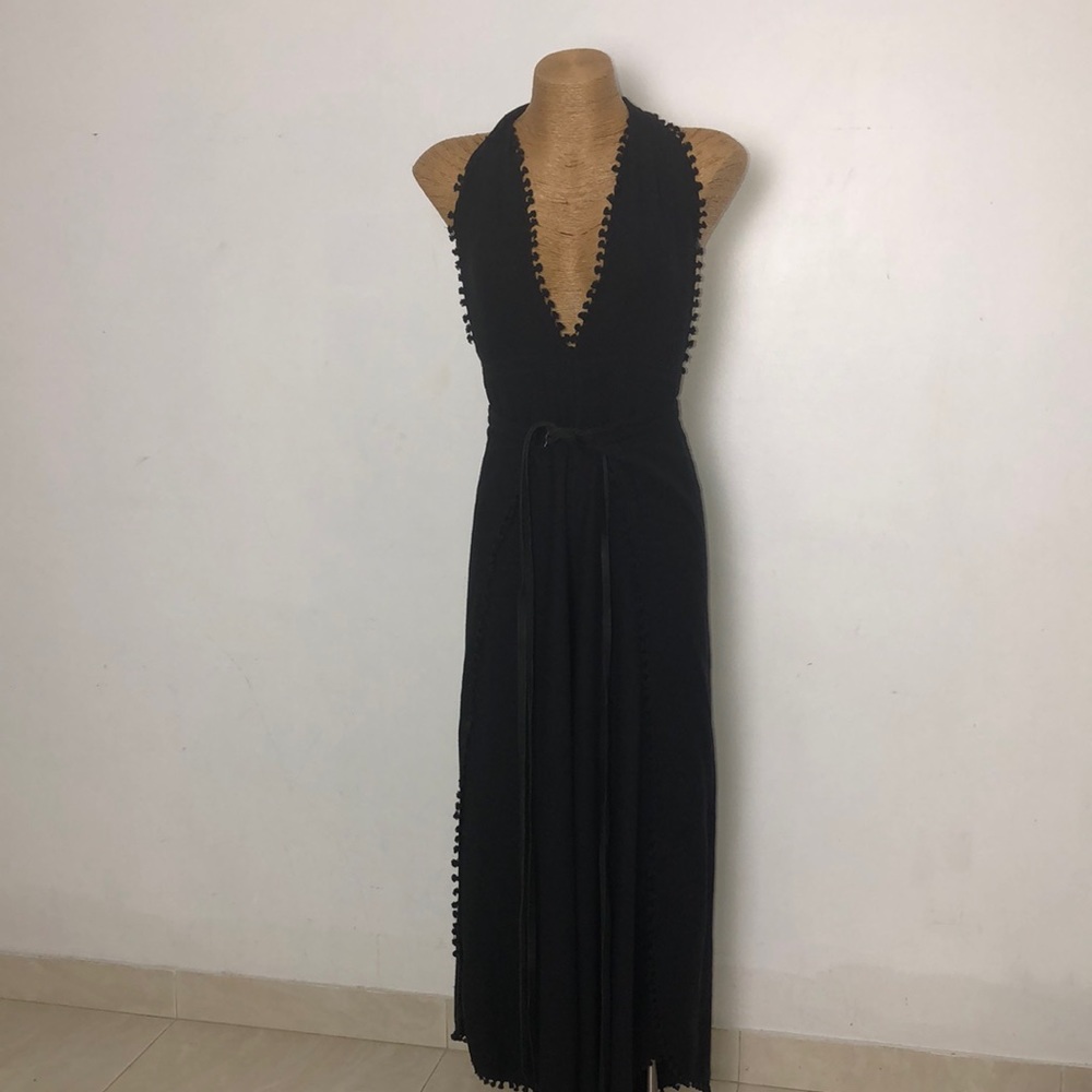 Caravana Elegant Black Halter Jumpsuit